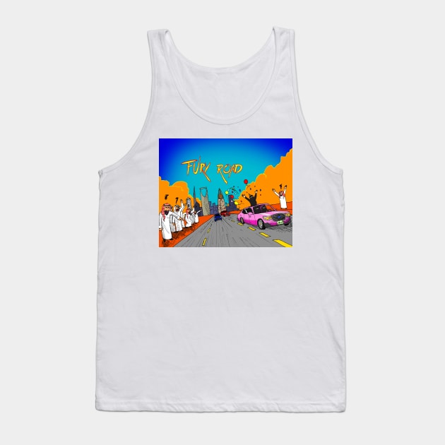 Saudi Women Drive Tank Top by Felipe.Makes.Cartoons